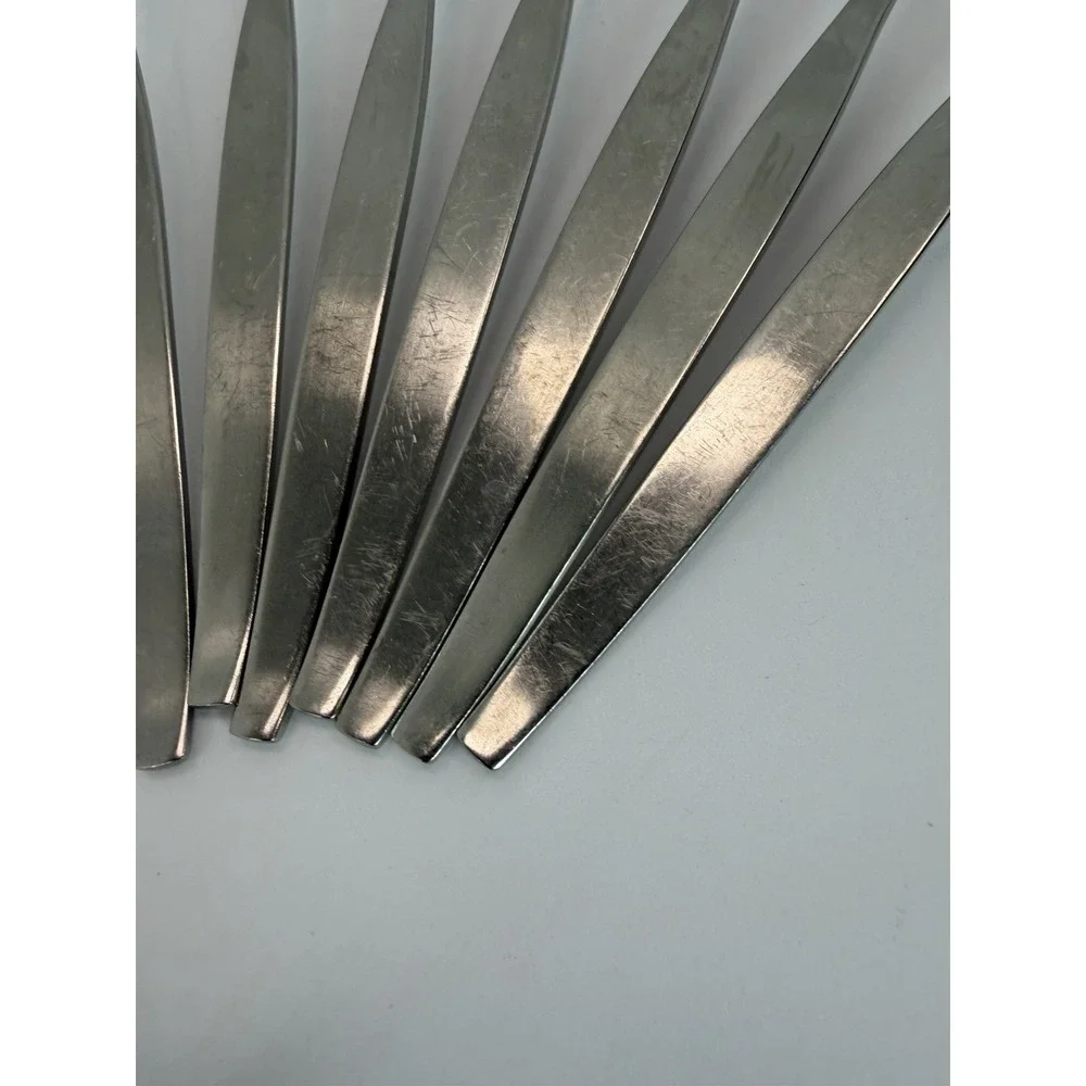 Oneida Community FROSTFIRE Stainless Iced Tea Spoons Lot Of 7